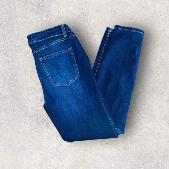 Rue 21 Women's Size 12 Stretch Jegging Mid Rise Skinny Jeans Blue y2k - Picture 1 of 5